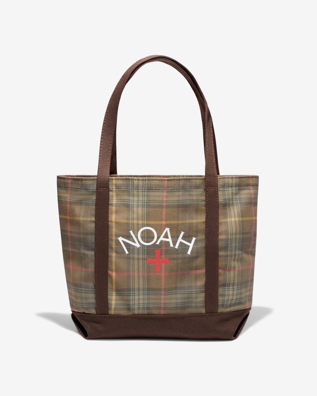 Noah TARTAN PRINT TOTE BAG brown CLASSIC