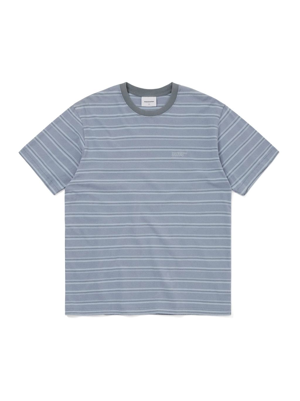 Washed Striped Tee Blue1