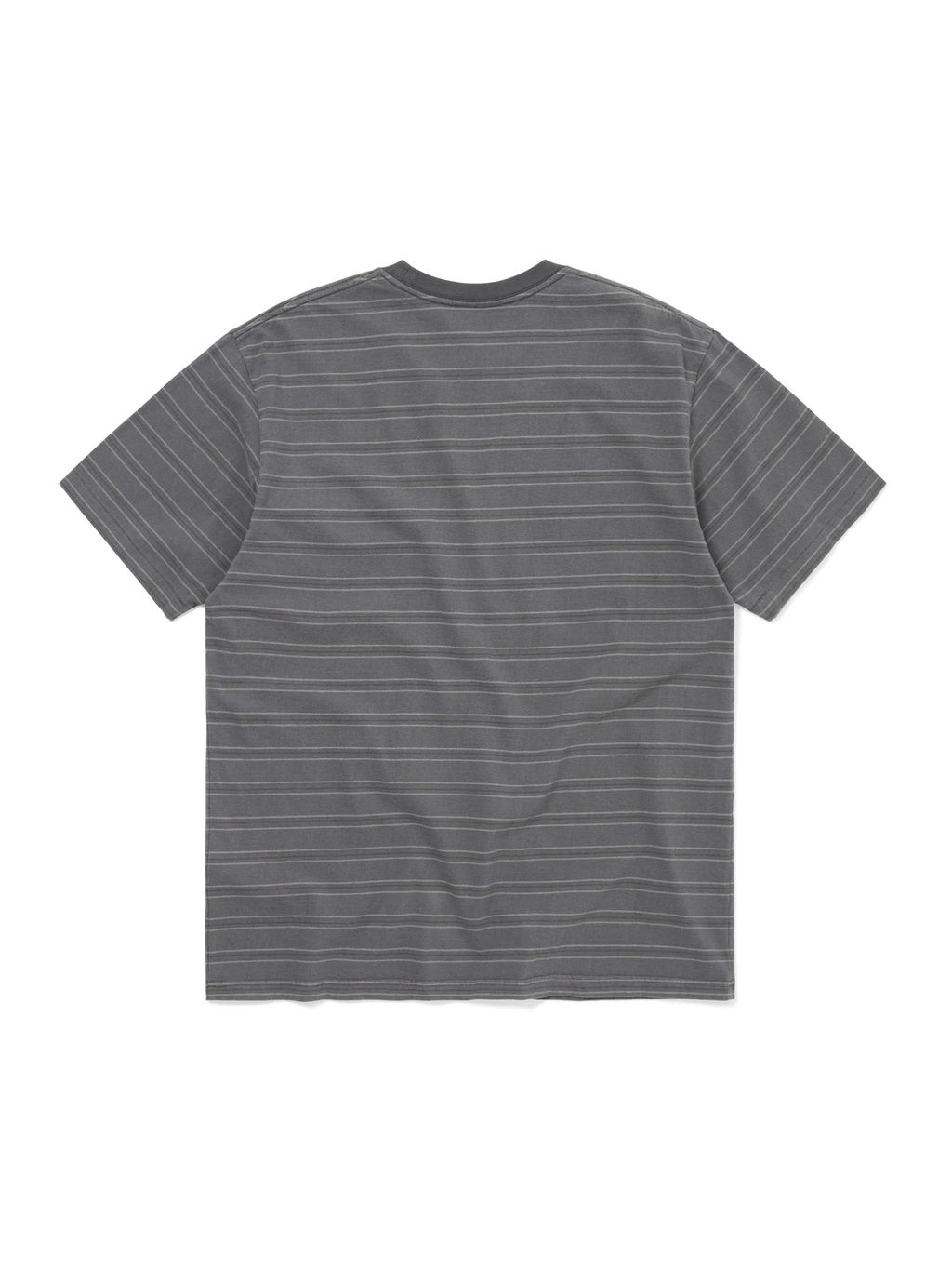 Washed Striped Tee Grey1