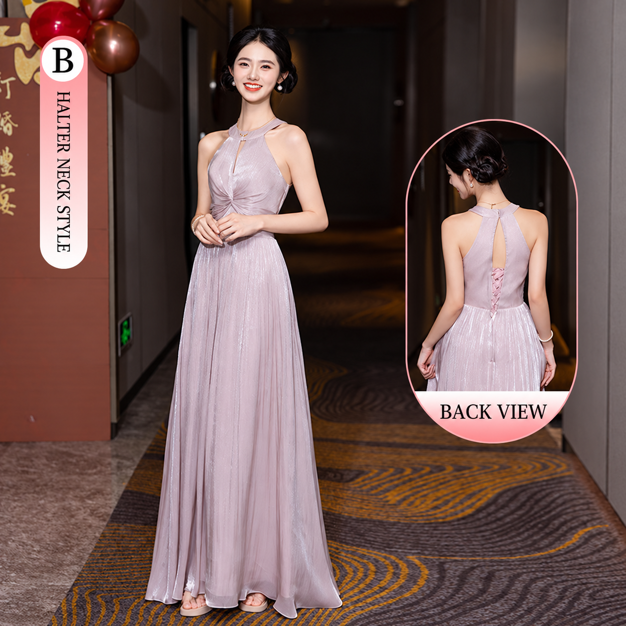 B - HALTER NECK