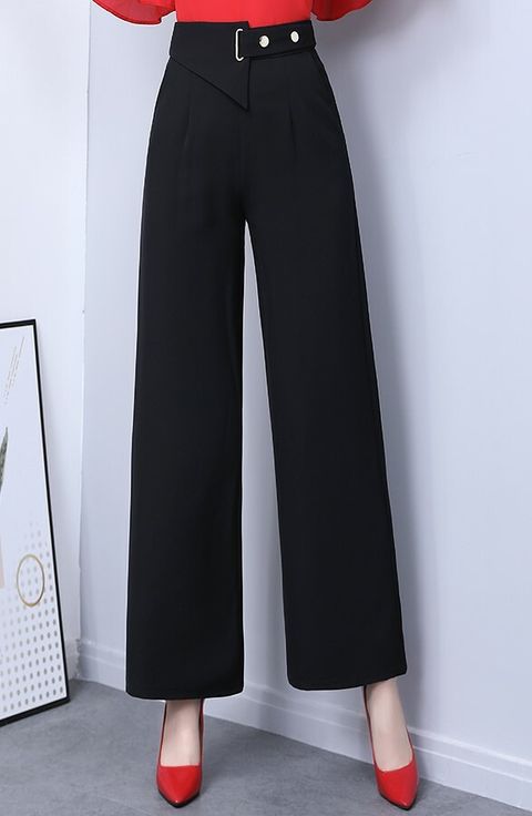 HIGH WAIST WIDE LEG PANTS KF5699