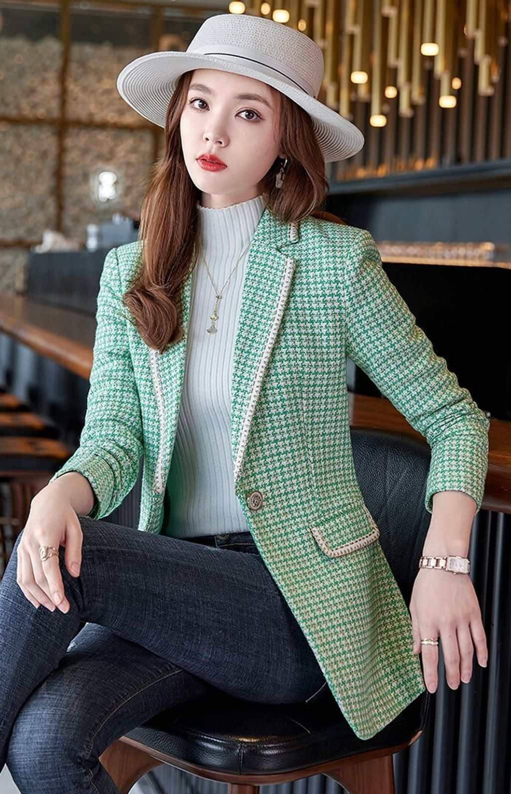 Chinese new year 2023: restaurants for a splendid reunion dinner HOUNDSTOOTH WORKWEAR BLAZER KF6142 – Katrina Fashion
