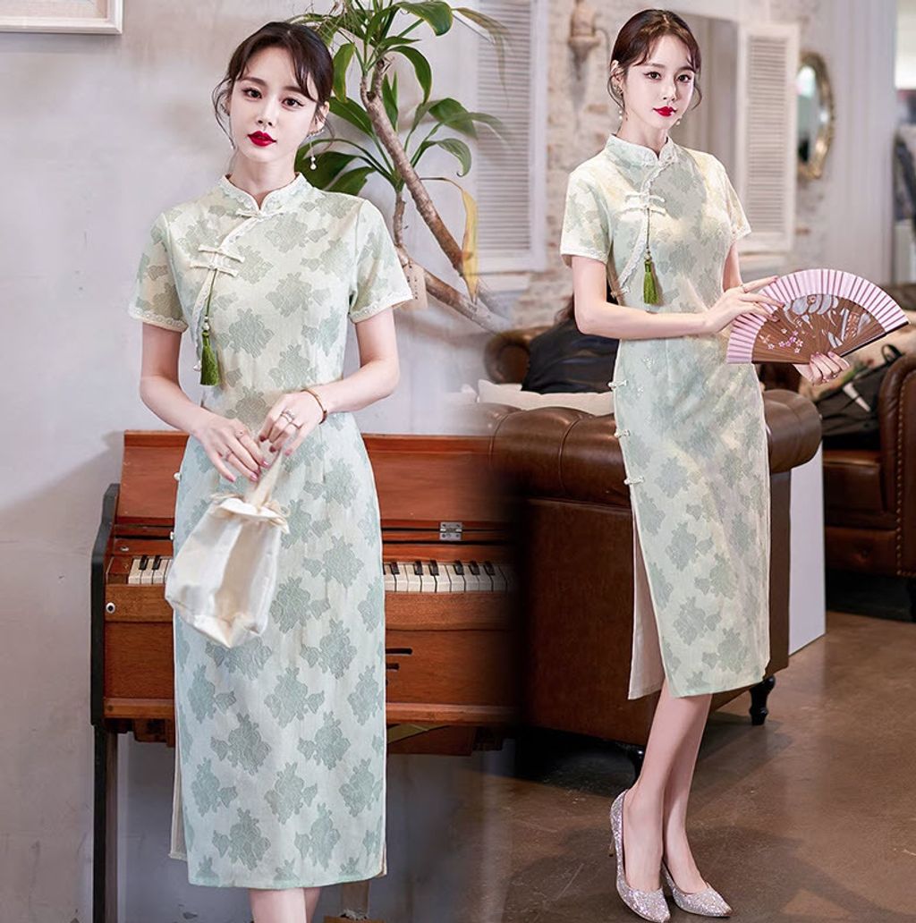 RETRO CHEONGSAM DRESS KFN2024 – Katrina Fashion