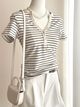 M Stripe White