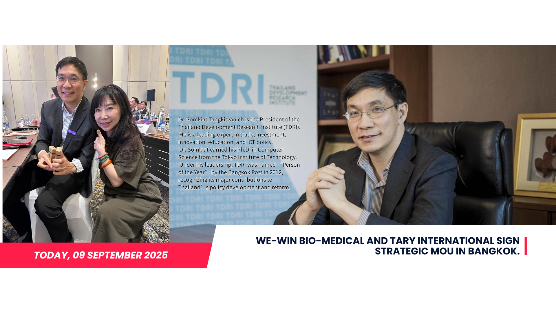 Dr. Somkiat Tangkitvanich is the President of the Thailand Development Research Institute (TDRI). He is a leading expert in trade, investment, innovation, education, and ICT policy. Dr. Somkiat ea