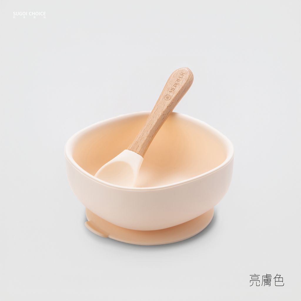 矽膠碗＋湯匙-亮亮米2