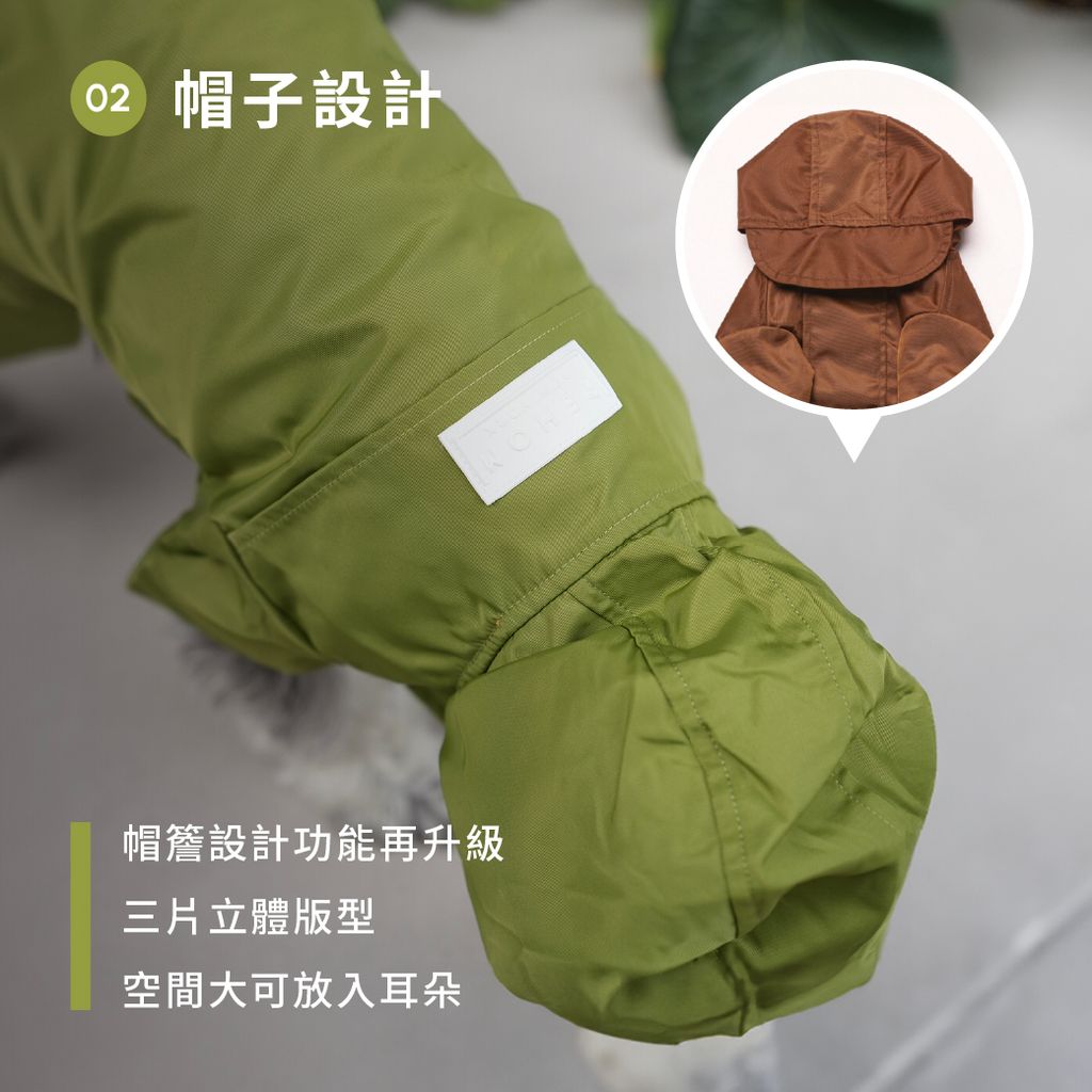 產品頁_雨衣_魔術氈_橄欖綠_TW_3