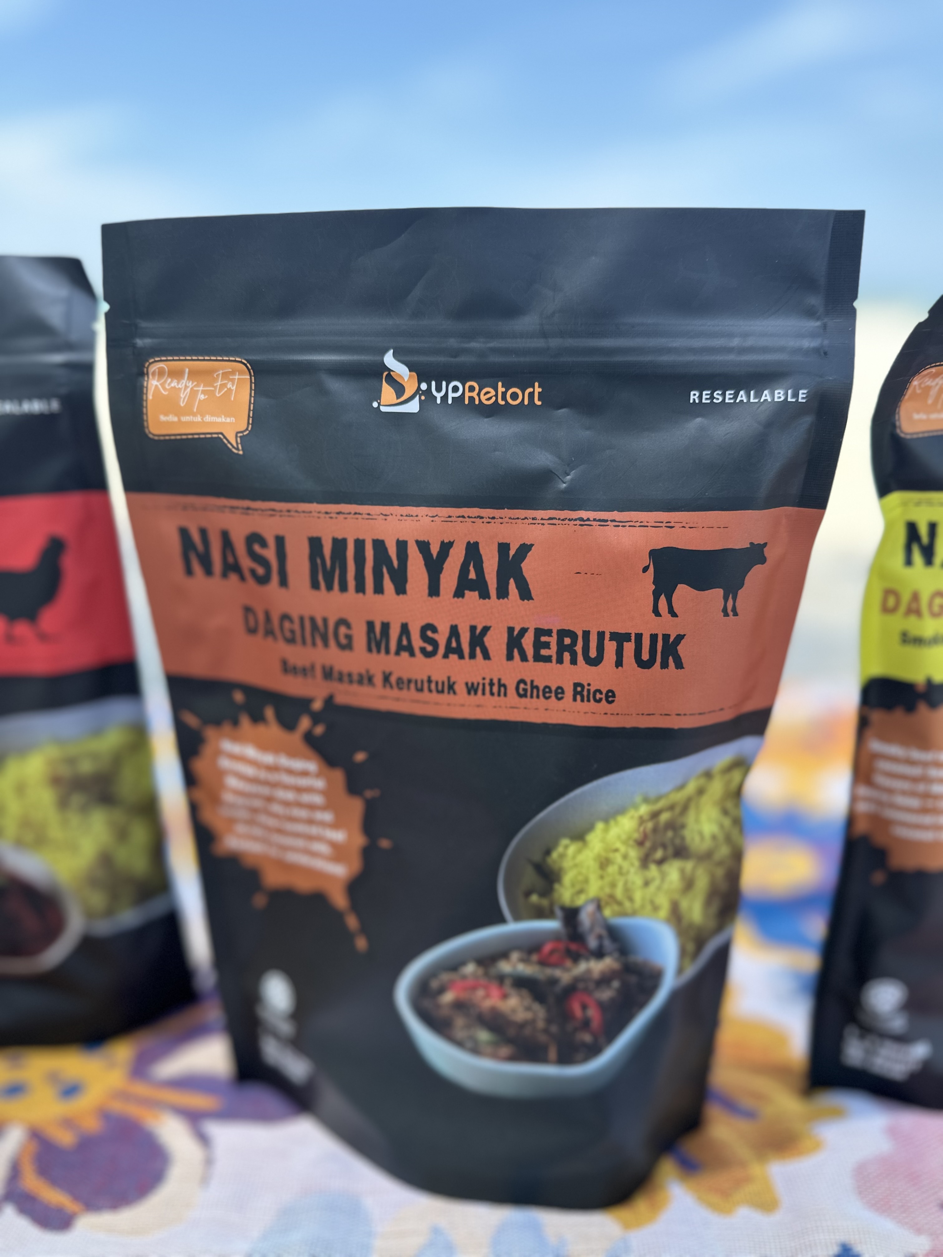 NASI MINYAK DAGING MASAK KERUTUK (BEEF KERUTUK WITH GHEE RICE)