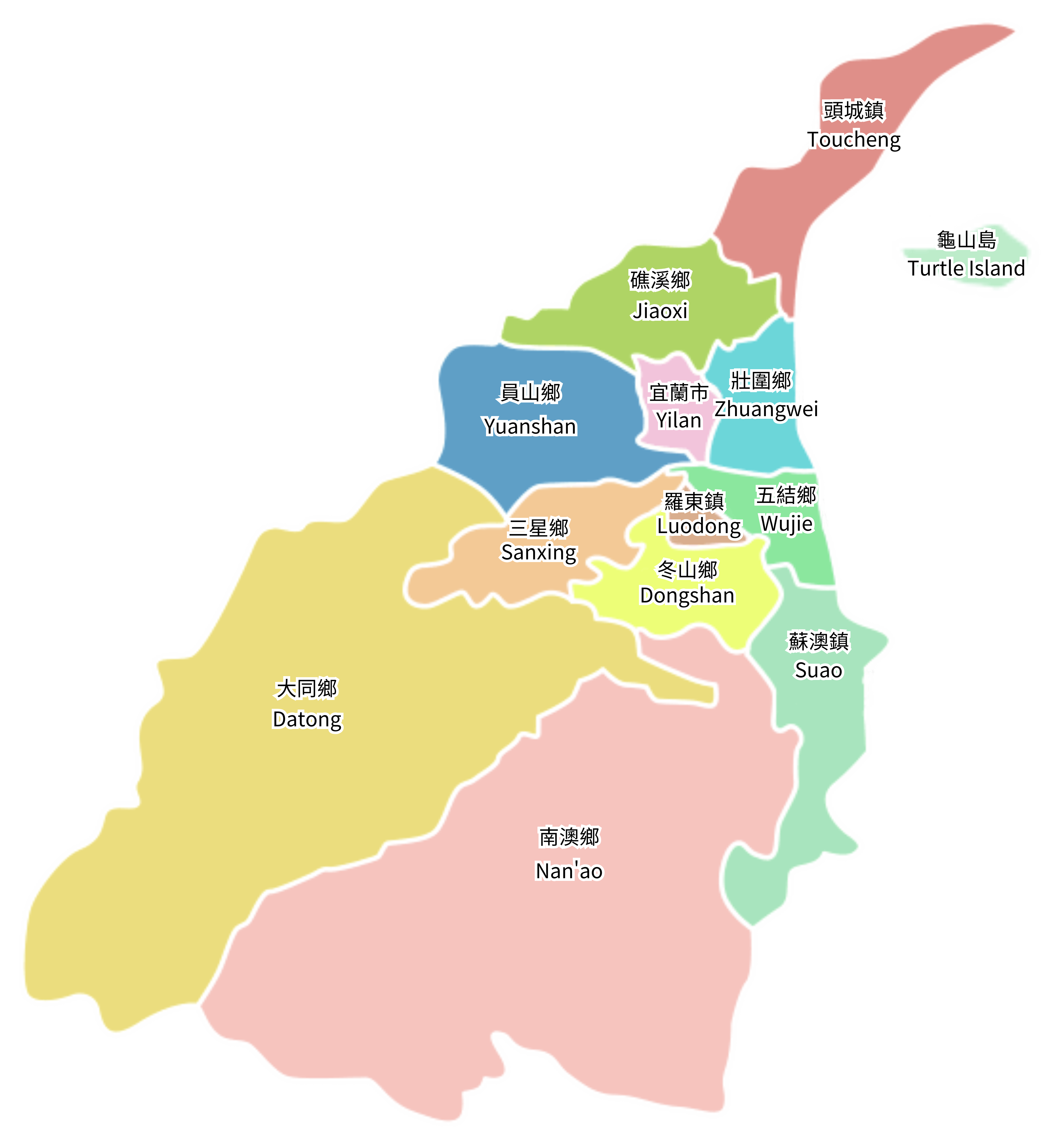 Yilan map