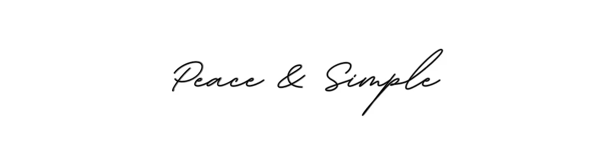 (原圖）粗體 Peace & Simple ＋ Logo