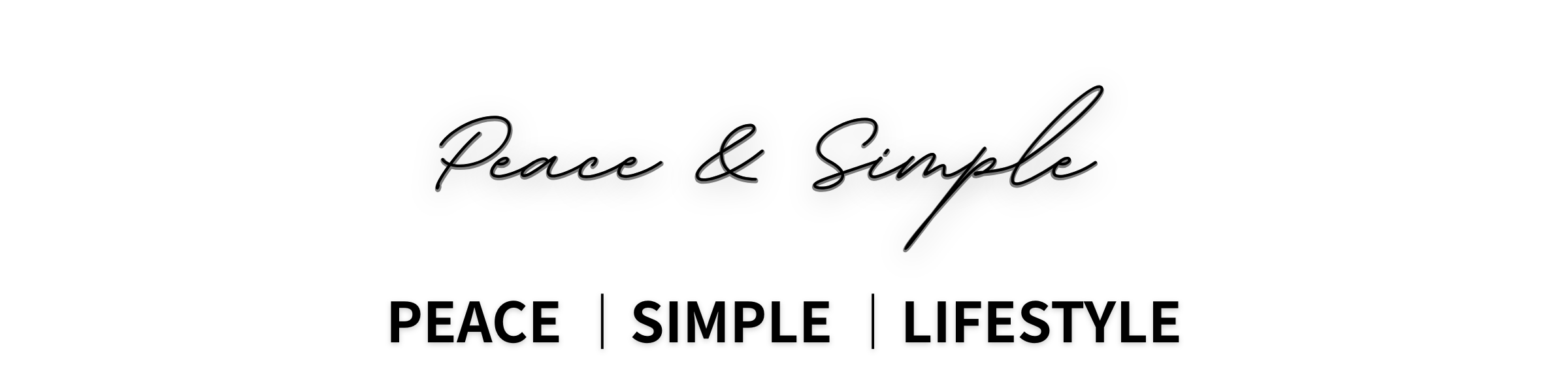 (原圖)特粗體 Peace & Simple + Logo