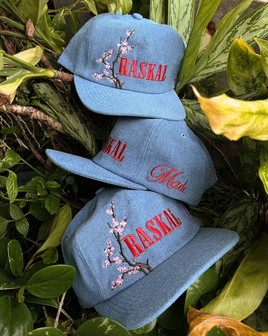 SAKURA’ denim cap | RASKAL.MADE