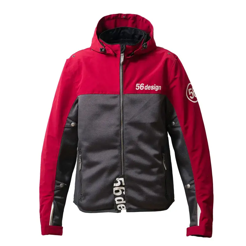 56DESIGN HALF MESH PARKA EVO 2 春夏透氣外套 紅灰