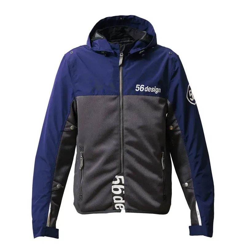 56DESIGN HALF MESH PARKA EVO 2 春夏透氣外套 藍灰