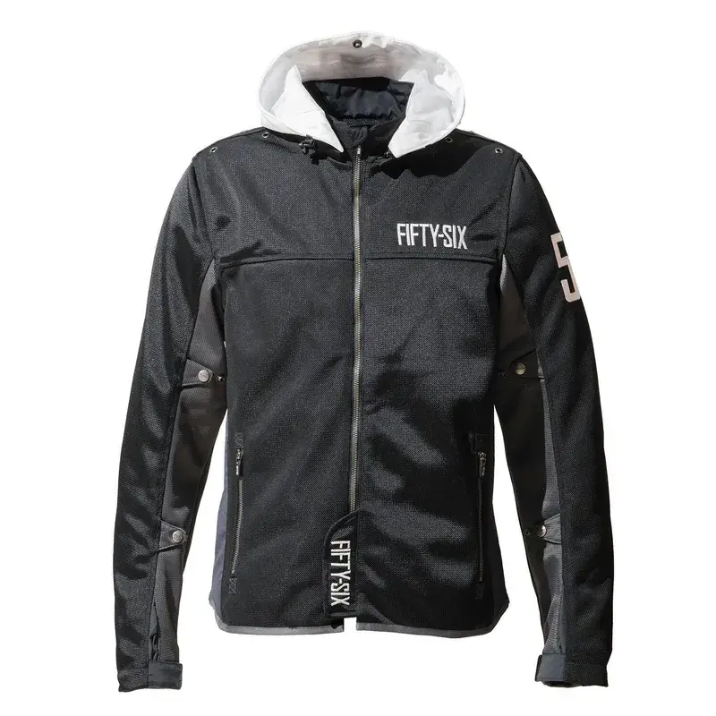 COLOR HOODIE MESH JACKET EVO 艷色網眼透氣外套進化版 黑底白帽