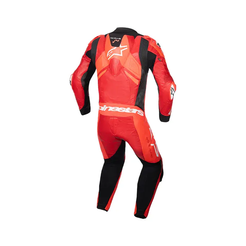 Gp Plus V4 Sprint 1Pc Leather Suit螢光紅中紅白色2