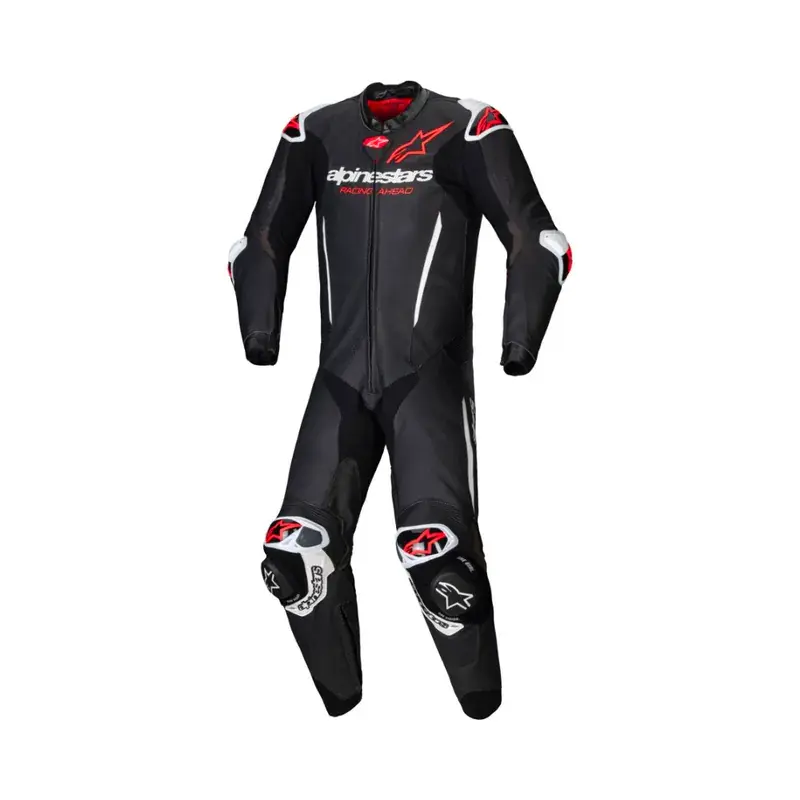 GP-R7 1PC LEATHER SUIT黑白螢光紅