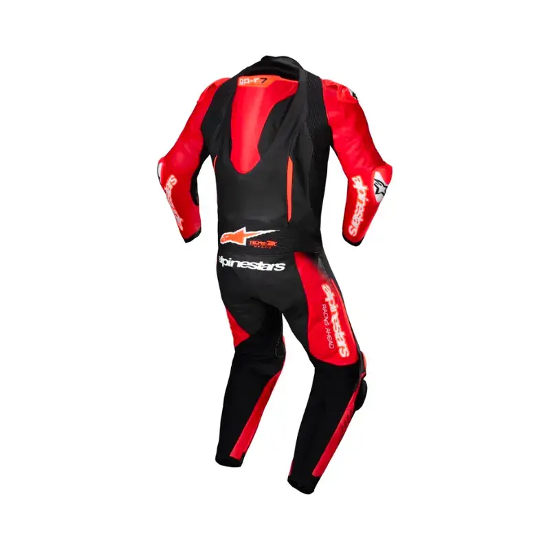 GP-R7 1PC LEATHER SUIT黑中紅2