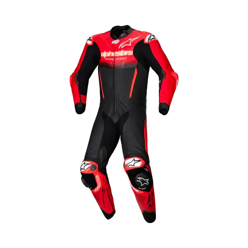GP-R7 1PC LEATHER SUIT黑中紅