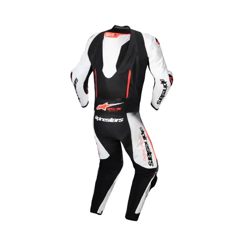 GP-R7 1PC LEATHER SUIT白黑螢光紅2