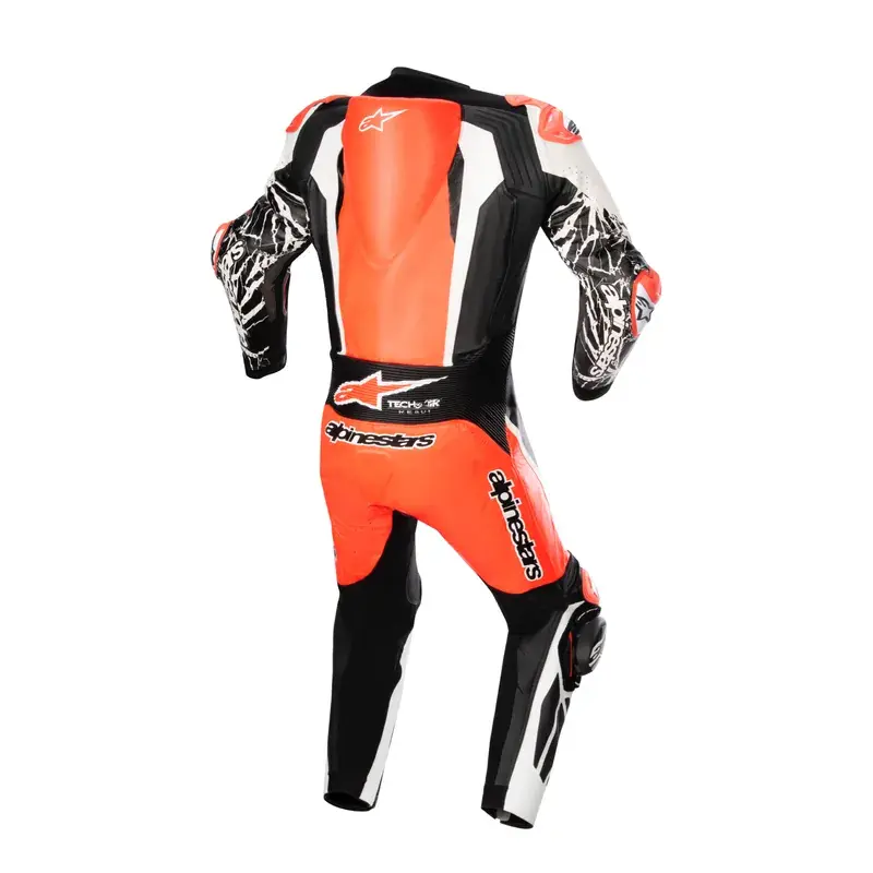 RACING ABSOLUTE V2 1 PC LEATHER SUIT紅白黑2