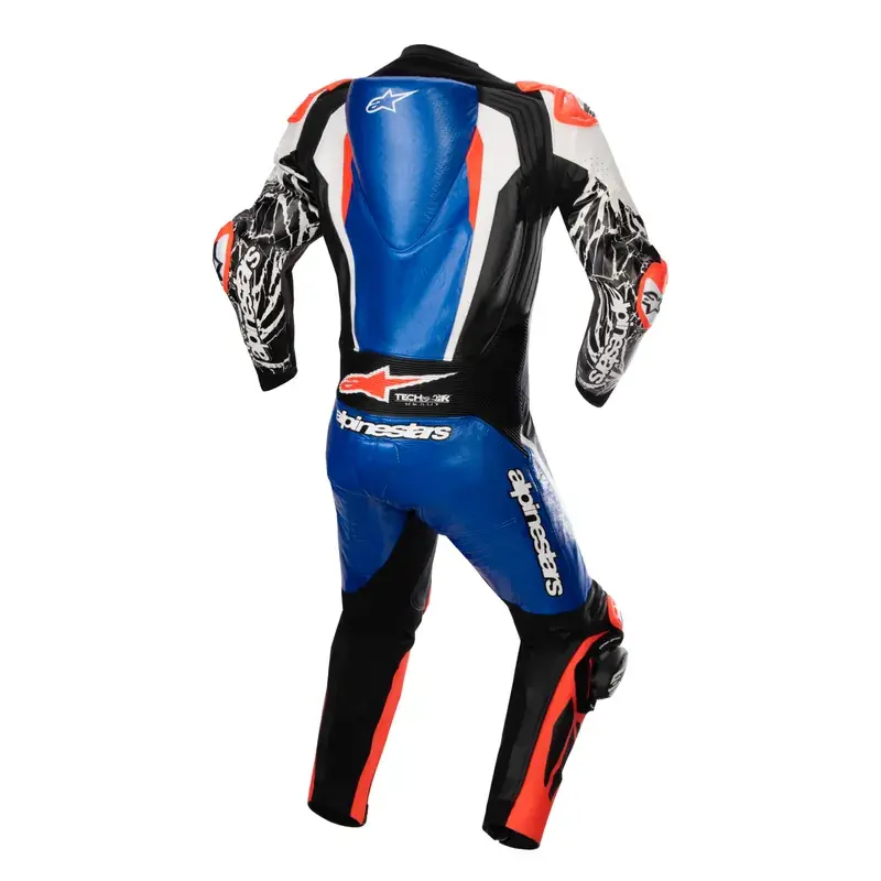 RACING ABSOLUTE V2 1 PC LEATHER SUIT金屬藍黑白2