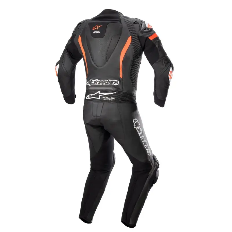 GP IGNITION 1 PIECE LEATHER SUIT ASIA FIT黑螢光紅2