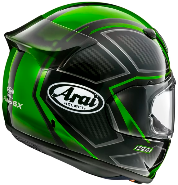 Arai ASTRO-GX Spine Green Spine綠色彩繪2