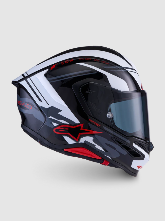 Black White Red Glossy