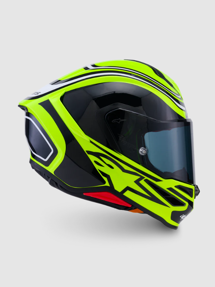 Yellow Fluo Black White Glossy