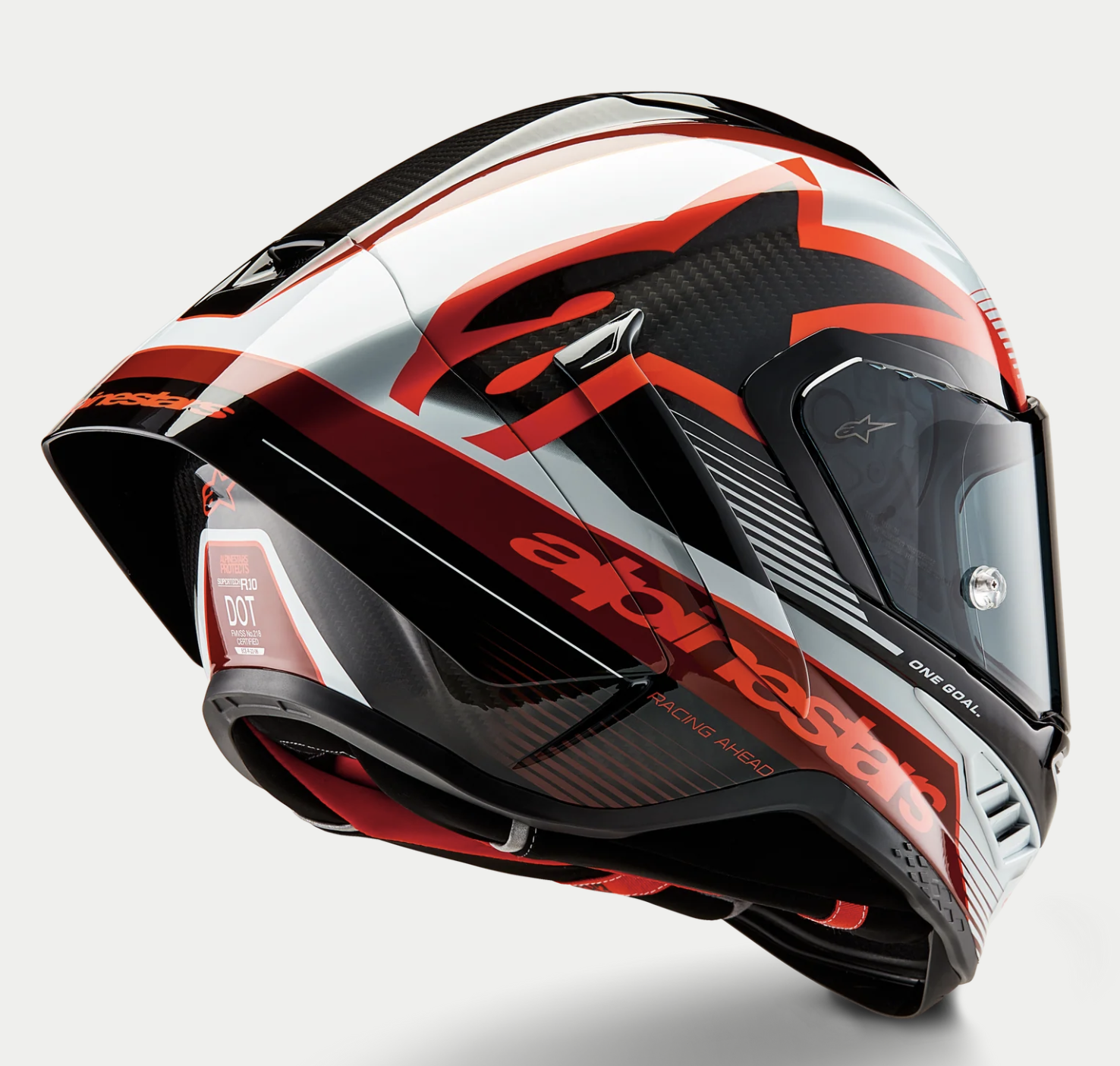 R10 Team Helmet#黑紅白 (3)