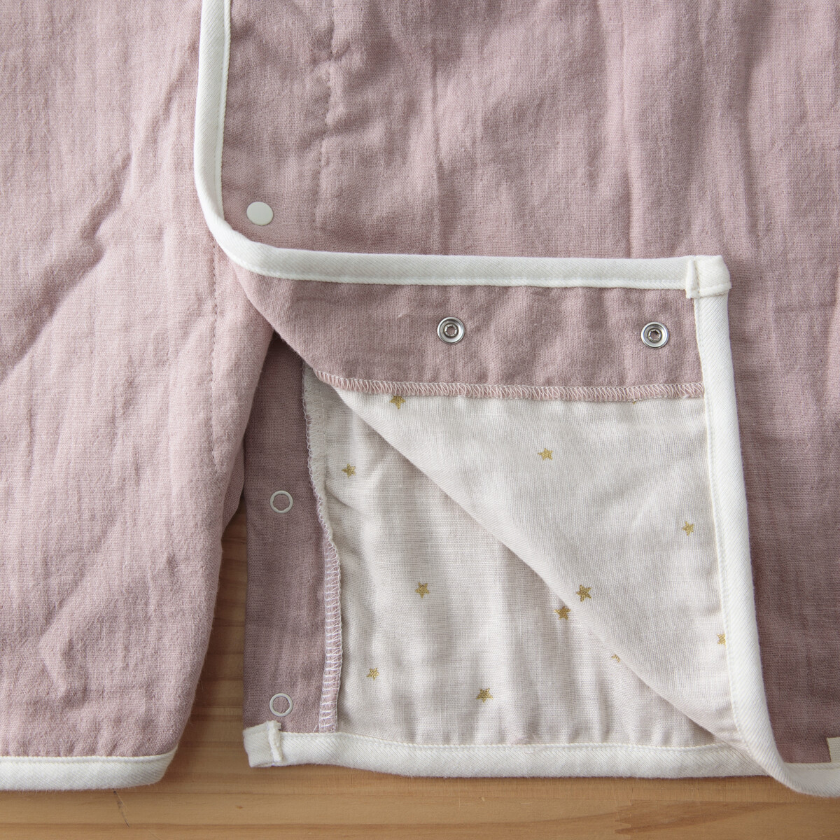 紗布睡袍-pink detail 2