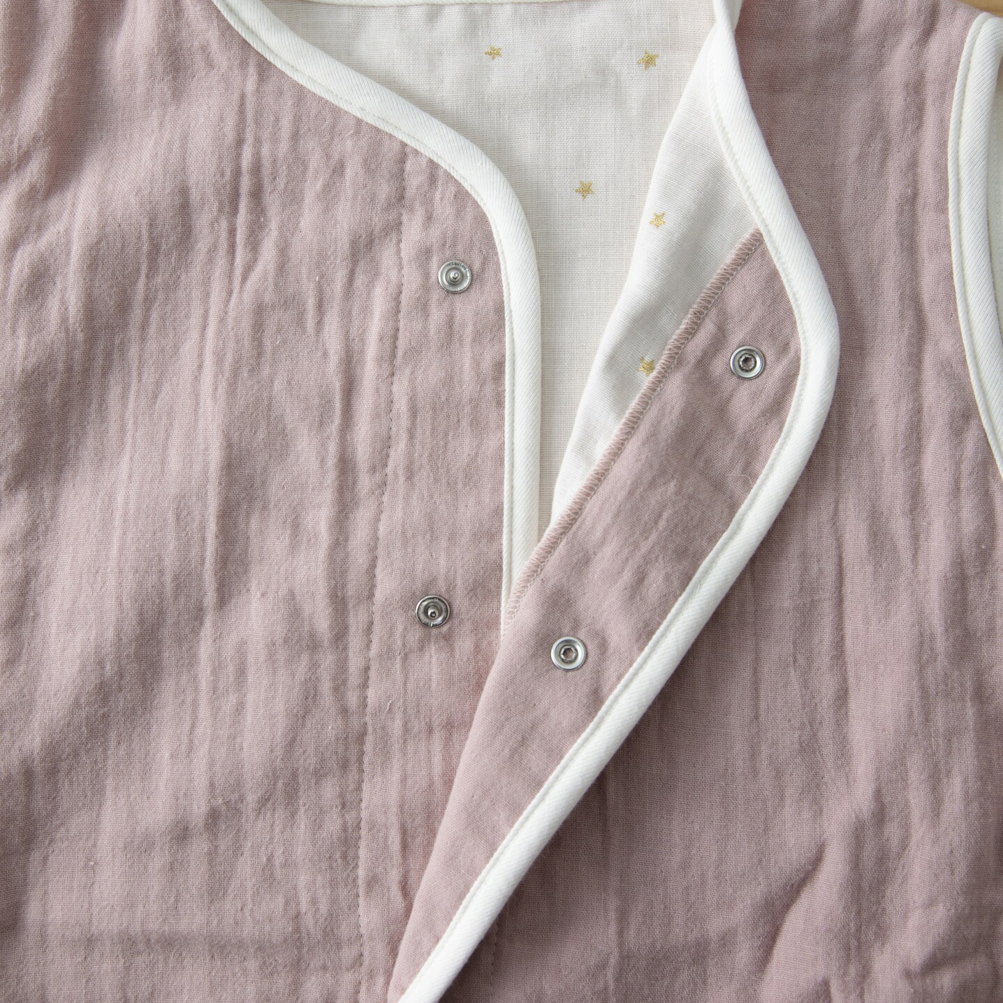 紗布睡袍-pink detail