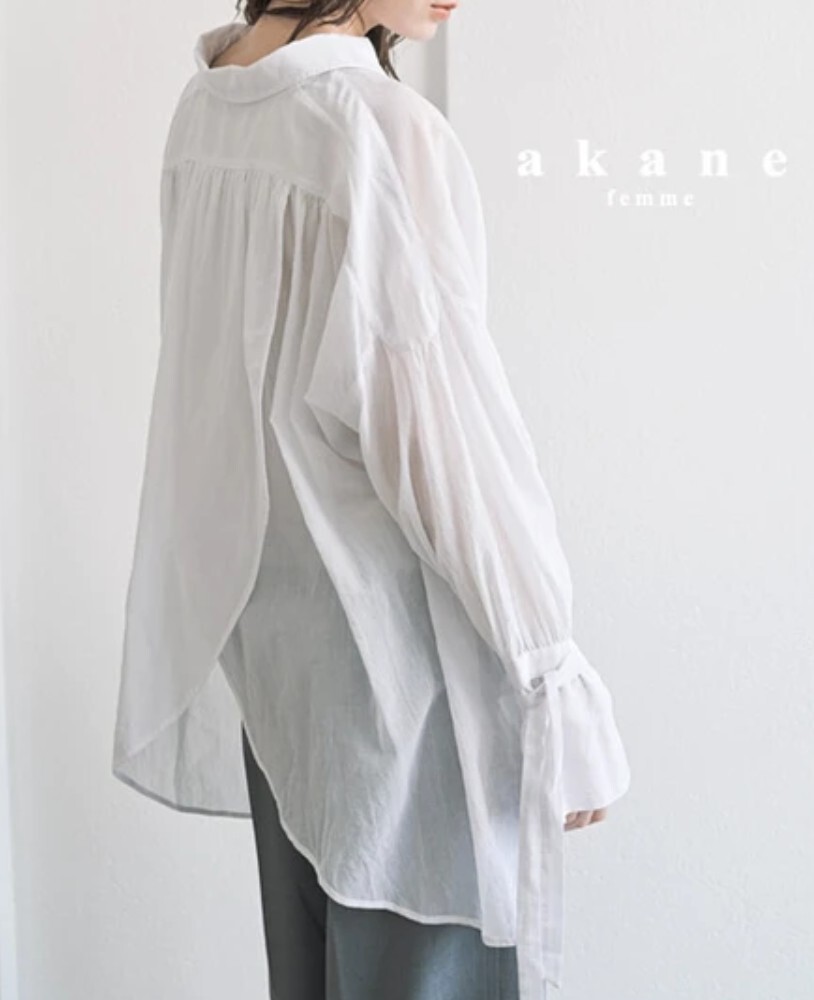 白色純棉薄磅襯衫