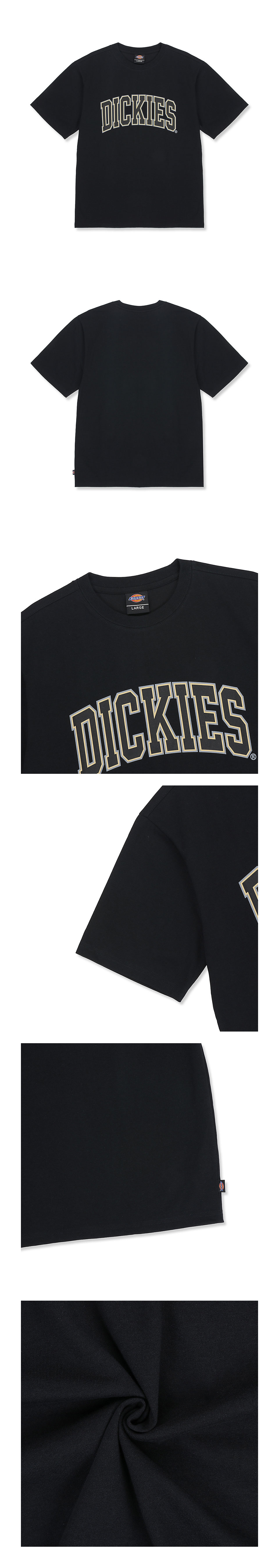 韓國限定DICKIES 復古大學LOGO標 短袖T恤5