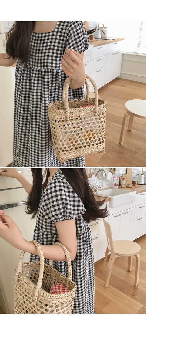 Wendy Puff方格紋泡泡袖 15