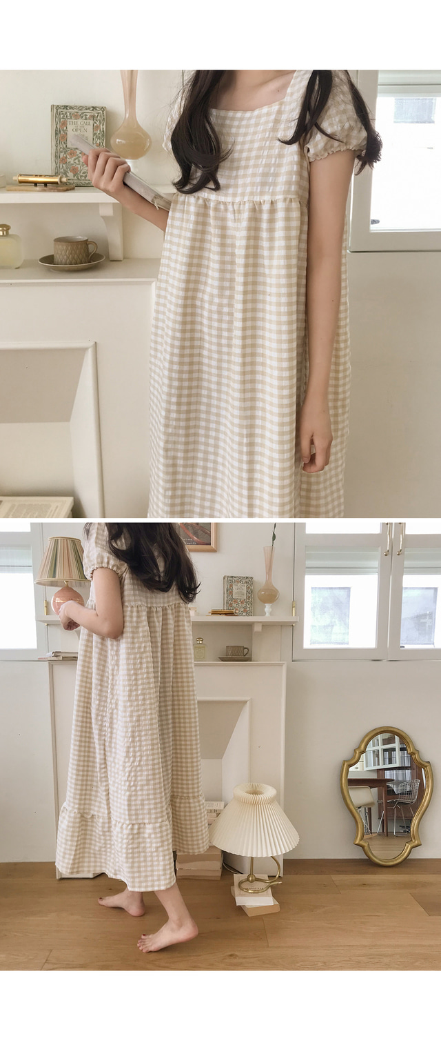 Wendy Puff方格紋泡泡袖 21