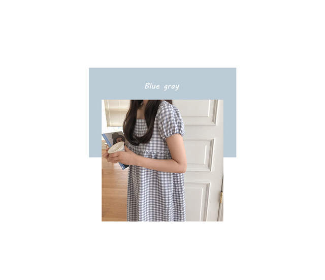 Wendy Puff方格紋泡泡袖 27