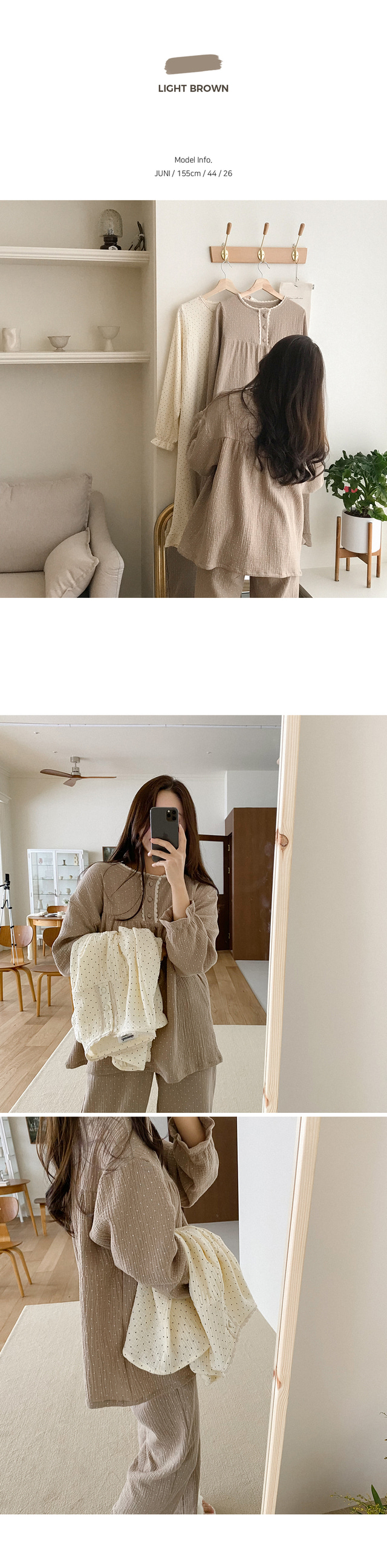 Dot Lace 點點蕾絲 長袖套裝連身裙4