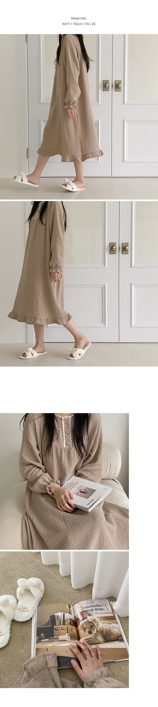 Dot Lace 點點蕾絲 長袖套裝連身裙9