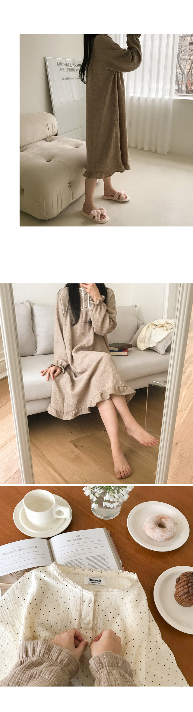 Dot Lace 點點蕾絲 長袖套裝連身裙10