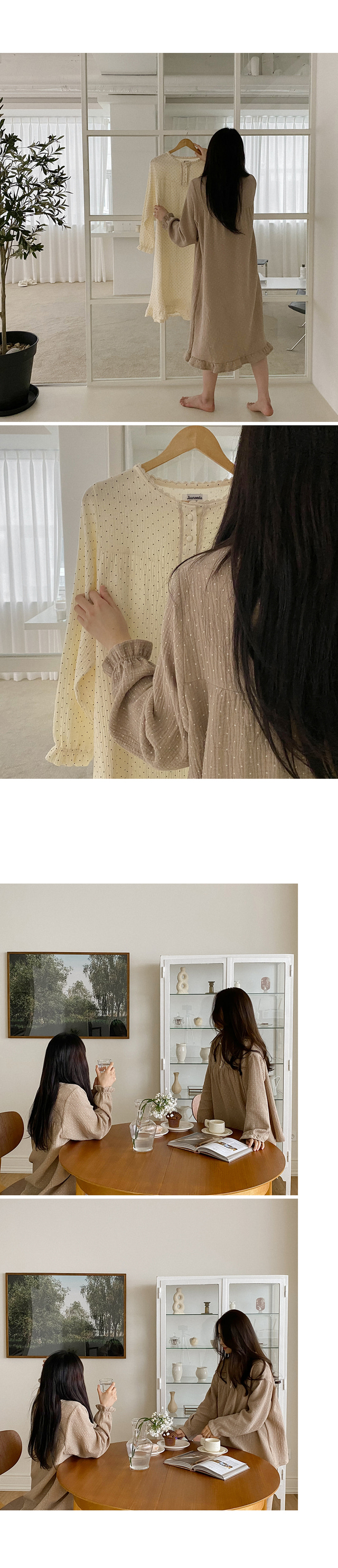 Dot Lace 點點蕾絲 長袖套裝連身裙11