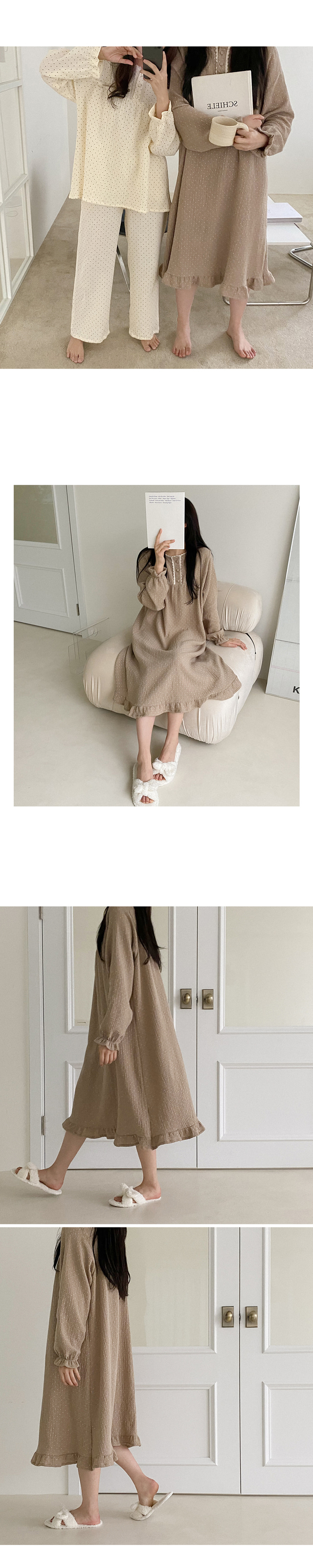 Dot Lace 點點蕾絲 長袖套裝連身裙12