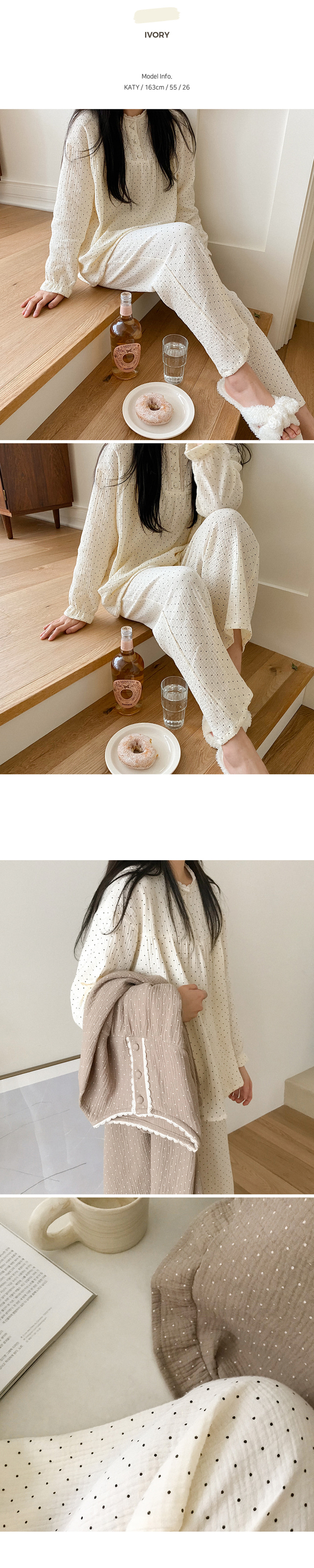 Dot Lace 點點蕾絲 長袖套裝連身裙14