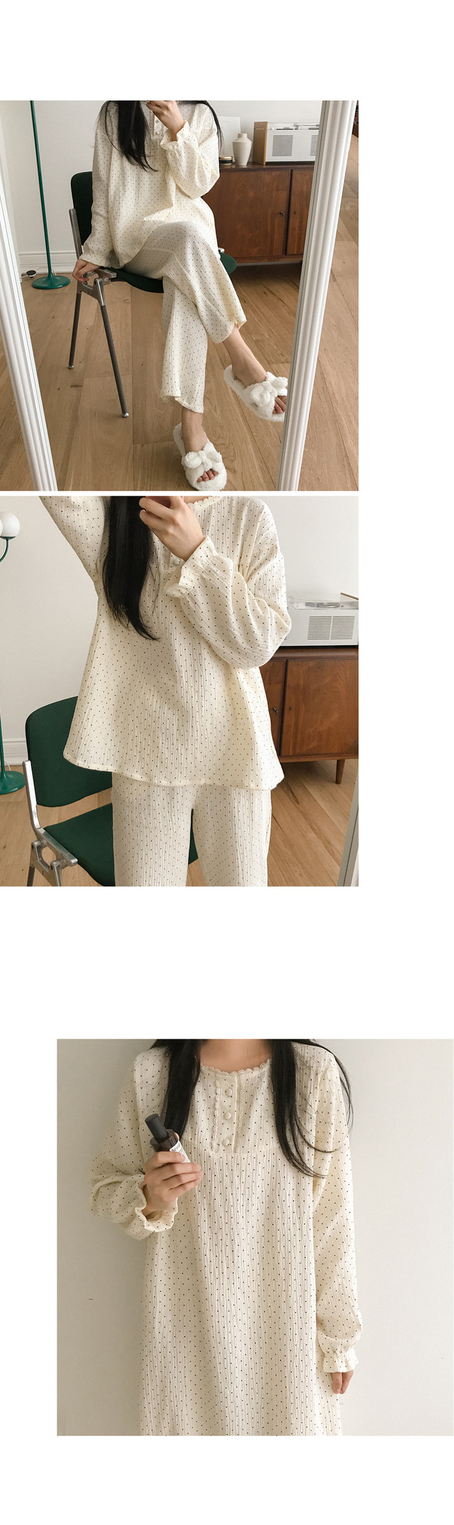 Dot Lace 點點蕾絲 長袖套裝連身裙15