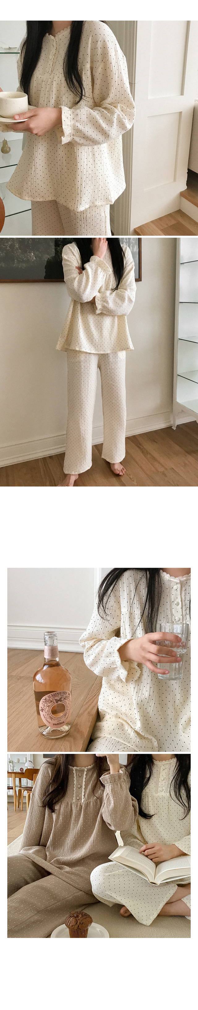 Dot Lace 點點蕾絲 長袖套裝連身裙19