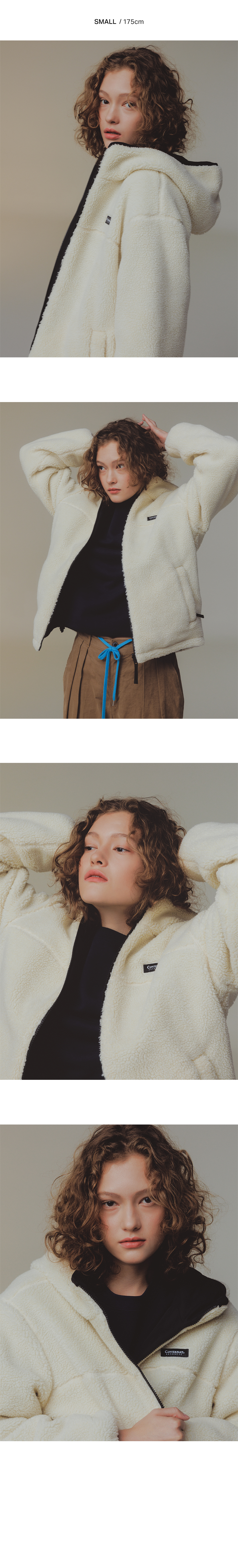 韓國COVERNAT 雙面羊絨 連帽外套1
