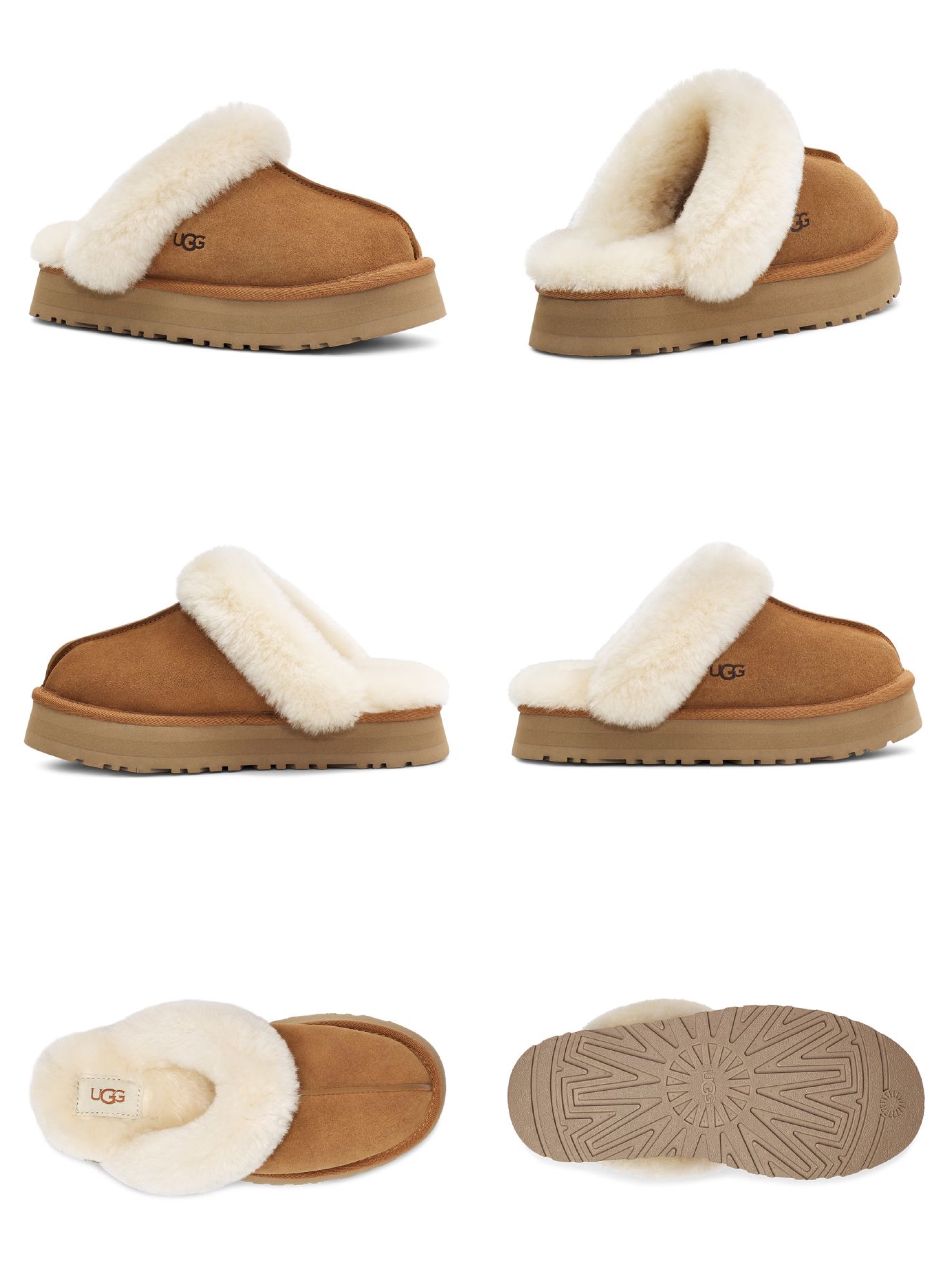 UGG DISQUETTE 羊毛厚底拖鞋3
