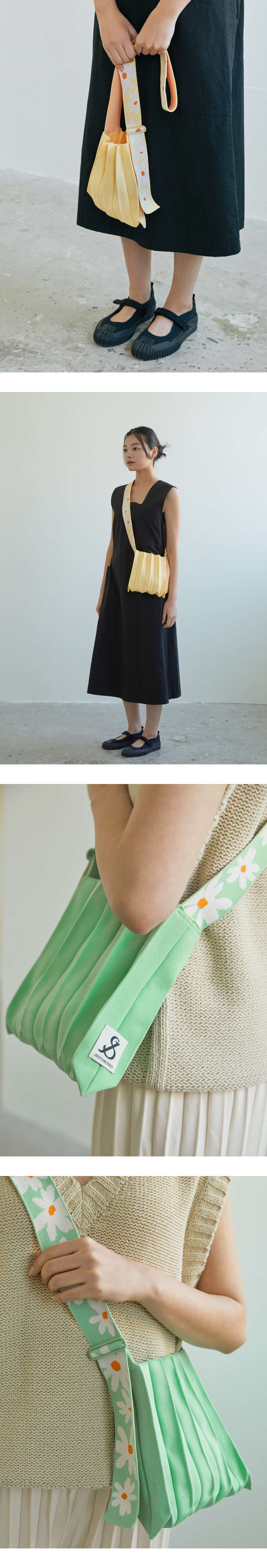 Lucky Pleats Knit S Daisy Wing 小雛菊 繫帶斜背包款