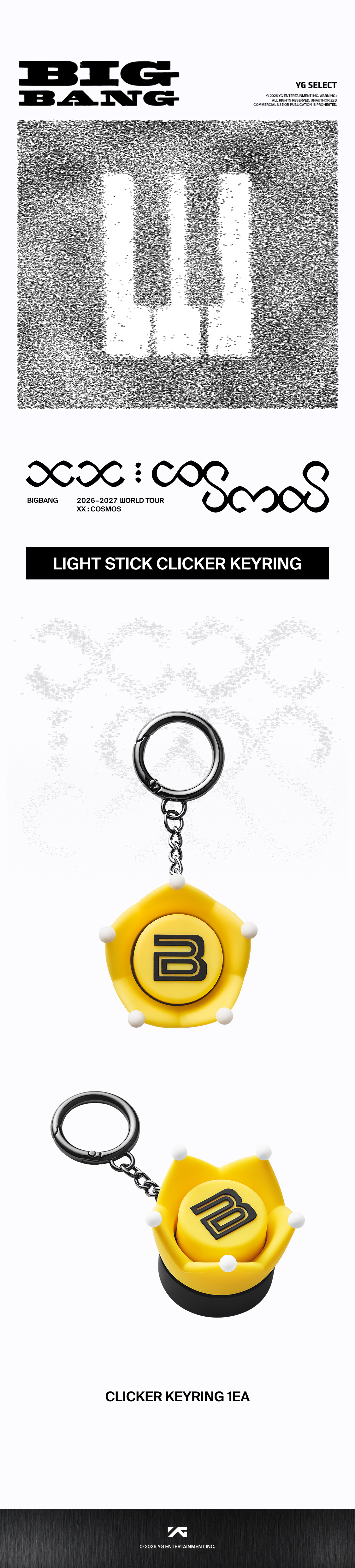 [COSMOS] BIGBANG LIGHT STICK CLICKER KEYRING
